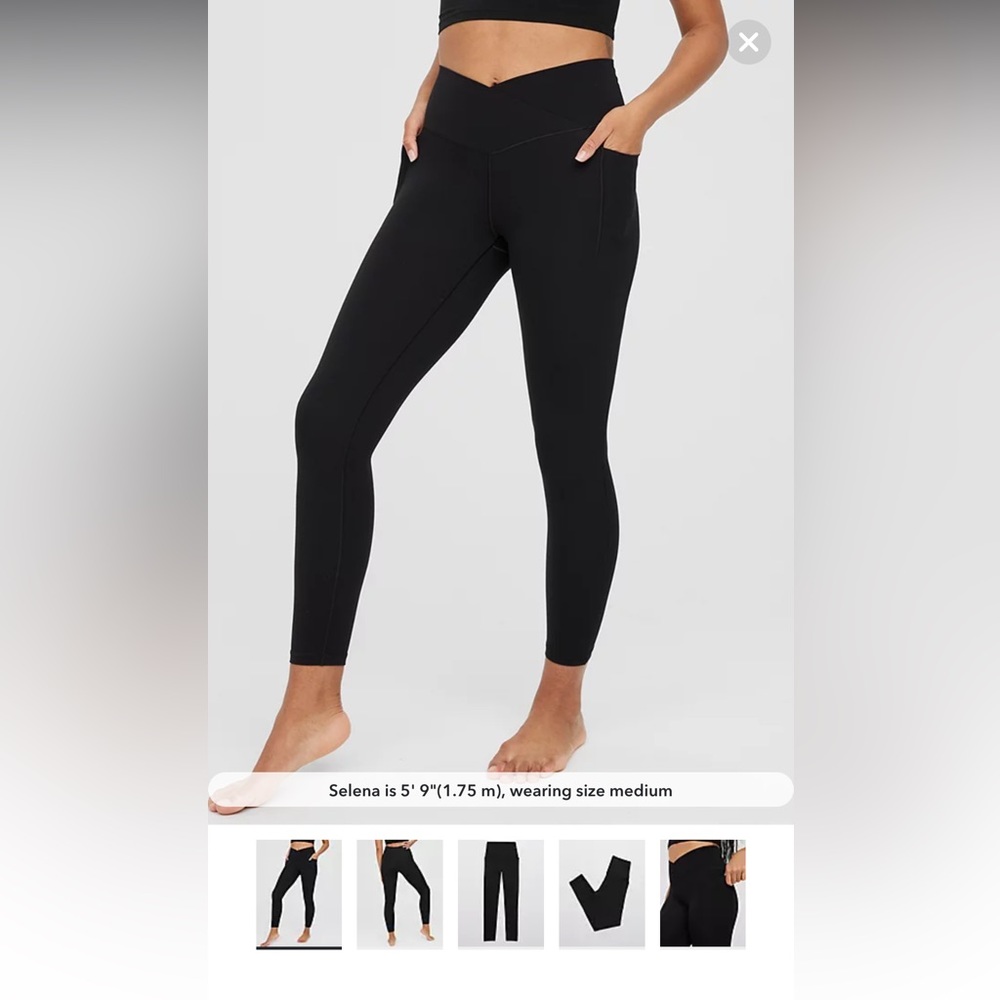 OFFLINE By Aerie Real Me Xtra Crossover High Waisted Pocket Legging Size M